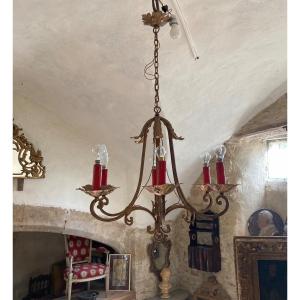 Wrought Iron Chandelier