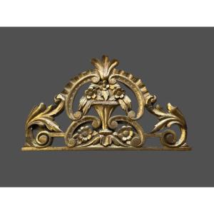 Gilded Wooden Pediment 