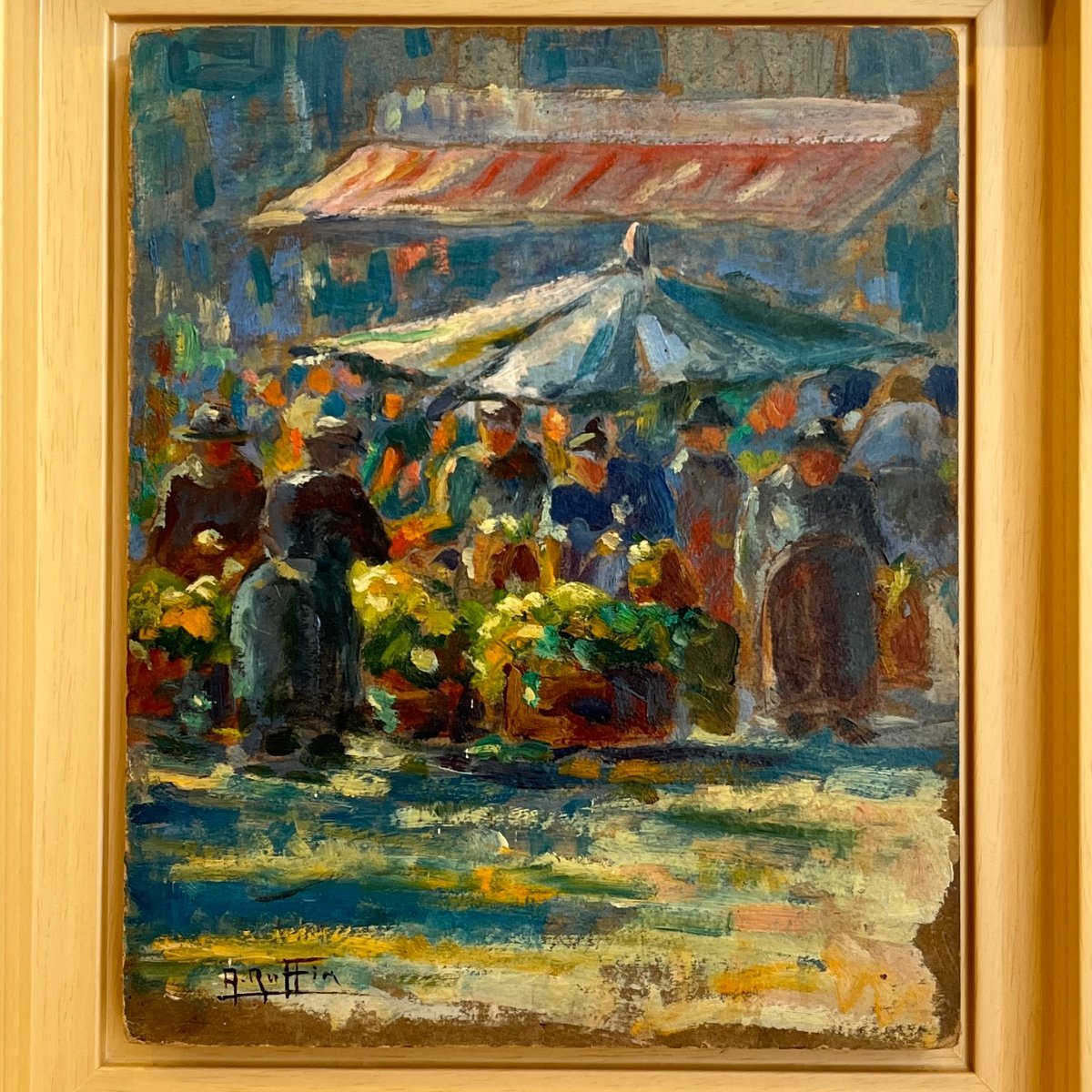 Market Scene, Lyonnaise School.-photo-2