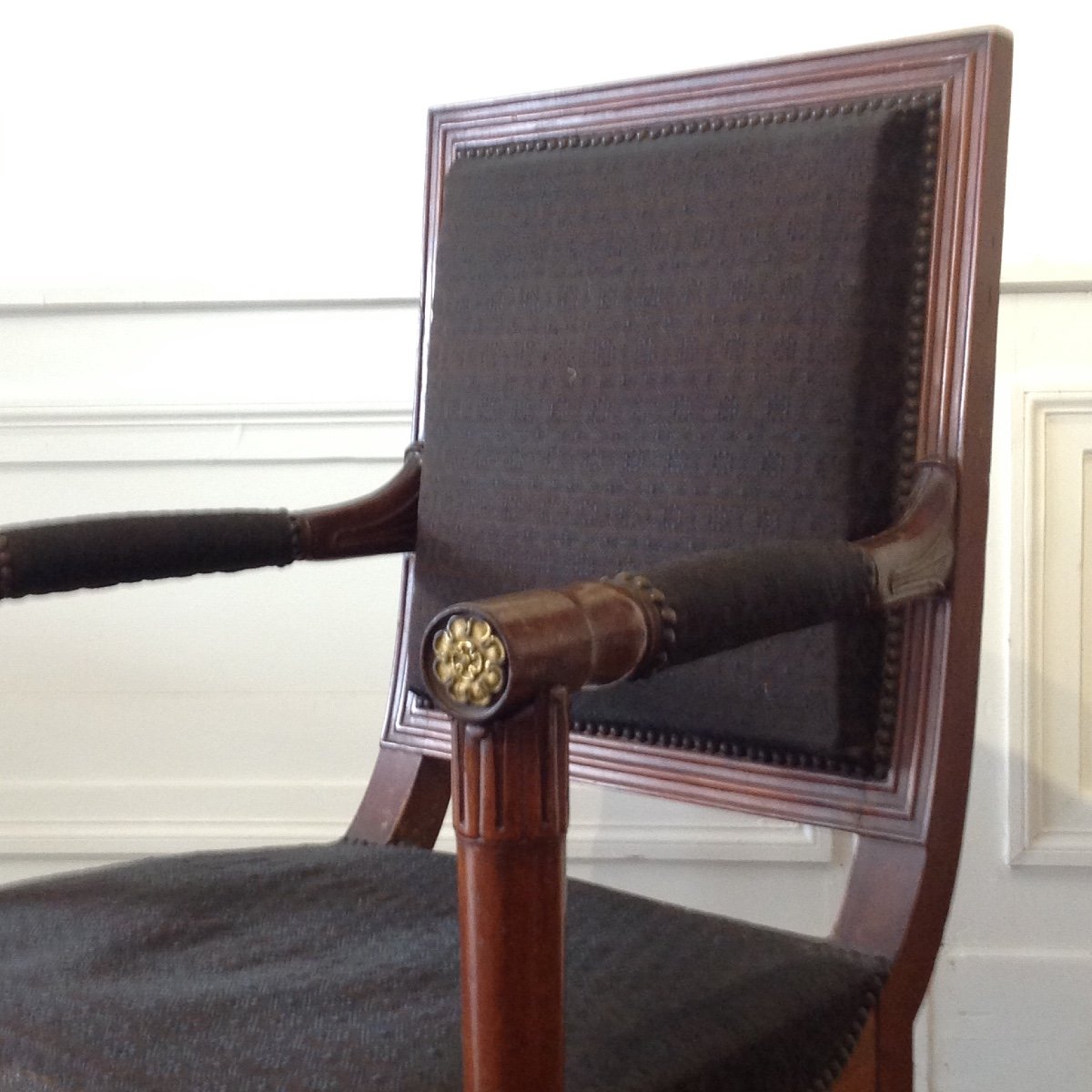 Large Consulate Period Armchair, Att To Jacob Desmalter-photo-3