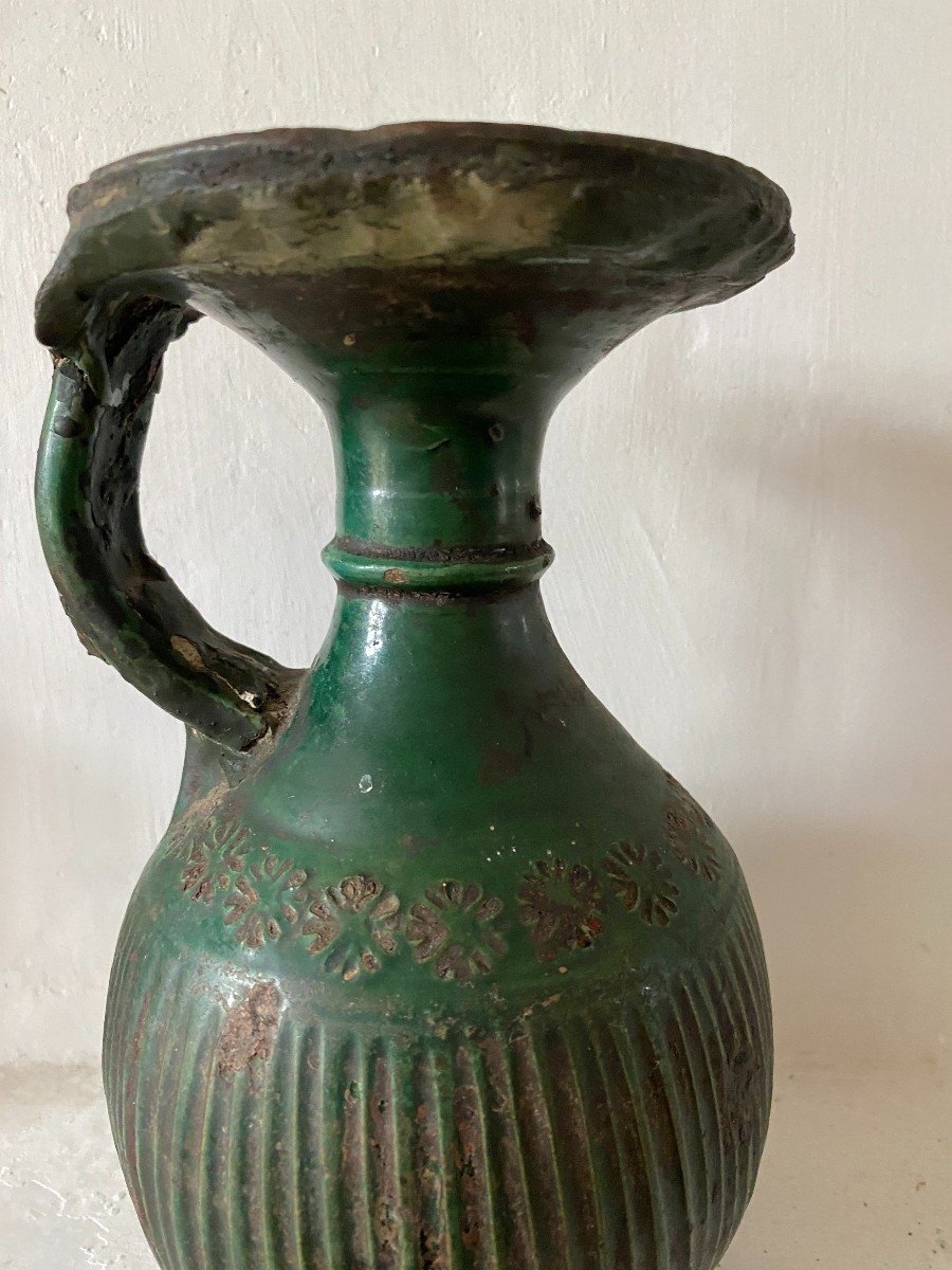 Ziyata Morocco Oil Jar 18th / 19th Century Glazed Terracotta -photo-4