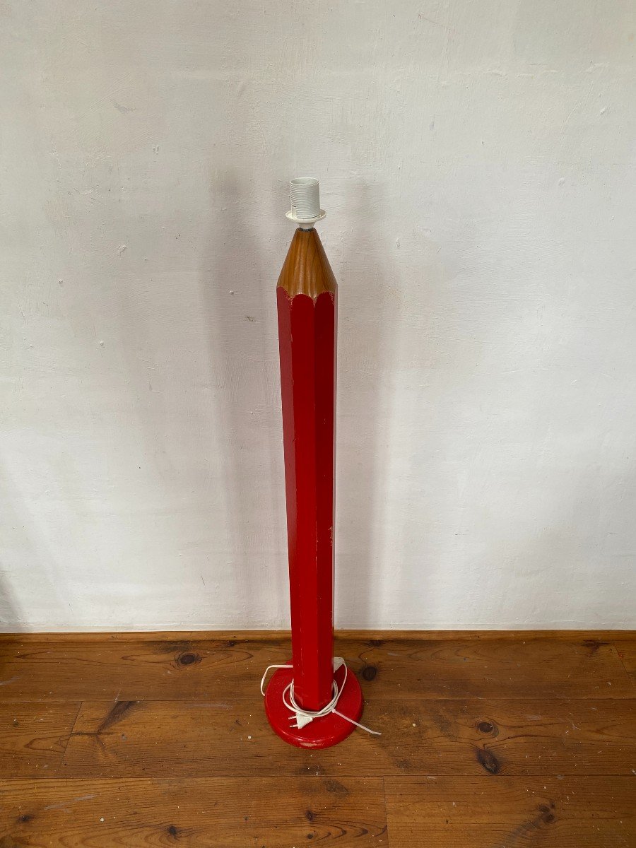 Large Pencil Lamp In The Taste Of Pierre Sala Design France Children's Room -photo-3