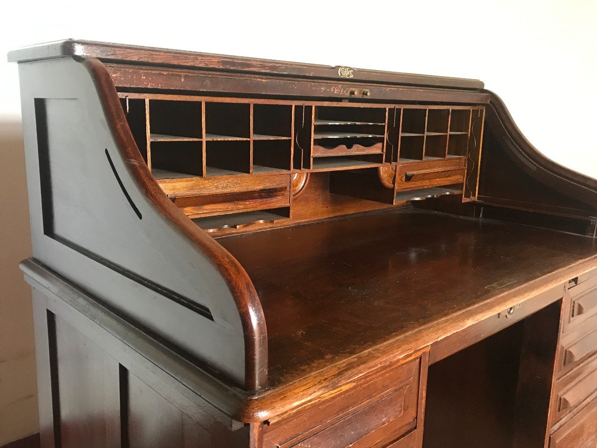 American Desk Circa 1900/1920 Cutler & Son Oak -photo-3