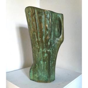 Importante Sculpture En Bronze Vers 1960. Monogramme Dr. Numéro 762017. Frappé En Creux