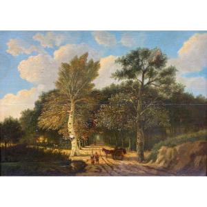 Johannes Albertus Hesterman Landscape Countryside Holland Netherlands Oil On Panel 1879
