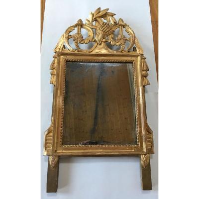 Miroir d'époque Louis XVI, Travail Provincial Du XVIII ème Siècle;