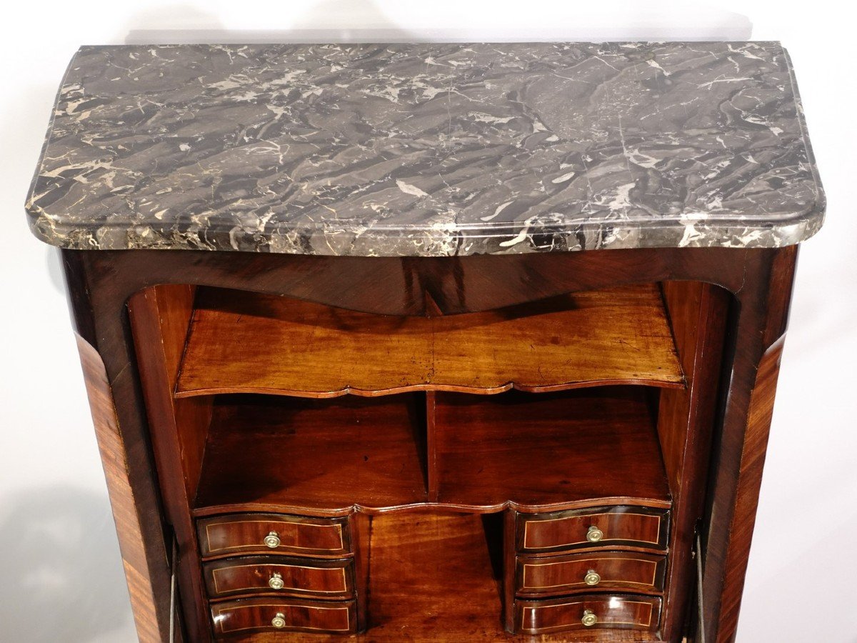 Secretaire From The Louis XV Period Stamped J.birckle-photo-2