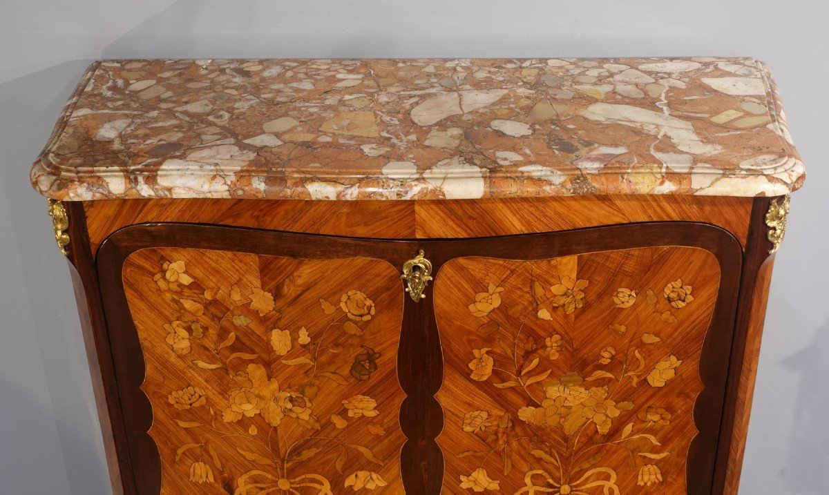 Louis XV Inlaid Secretary Stamped P. Roussel-photo-5