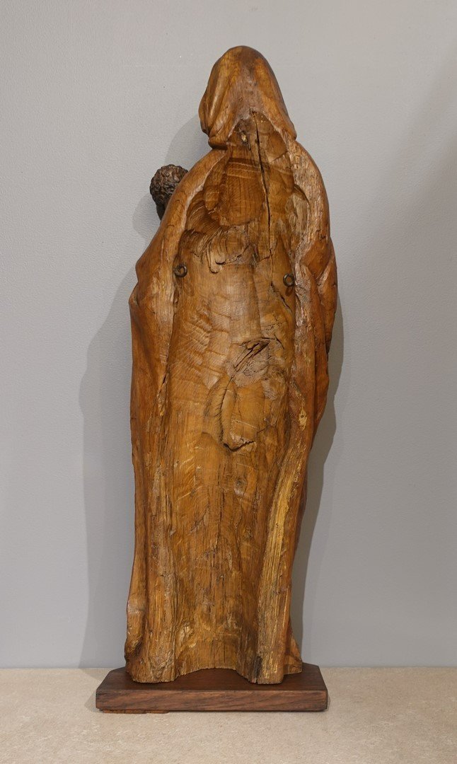 Virgin And Child In Oak From The 16th Century-photo-4