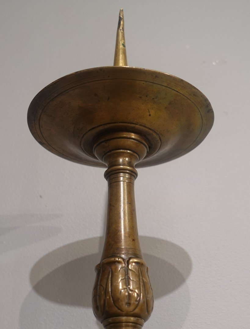 Bronze Candlestick From The 17th Century-photo-4