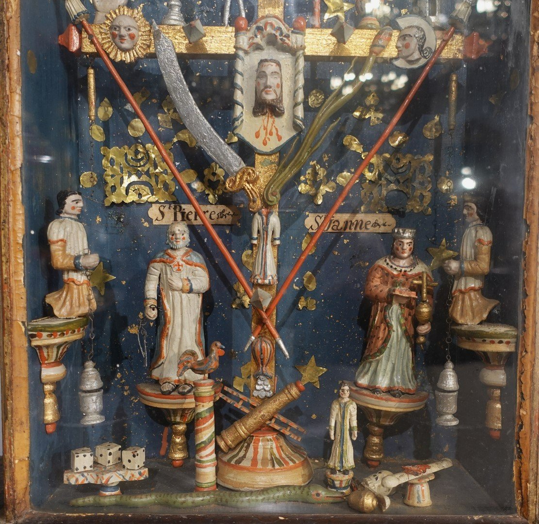 Croix de marinier aux instruments de la Passion – Circa 1820-photo-3