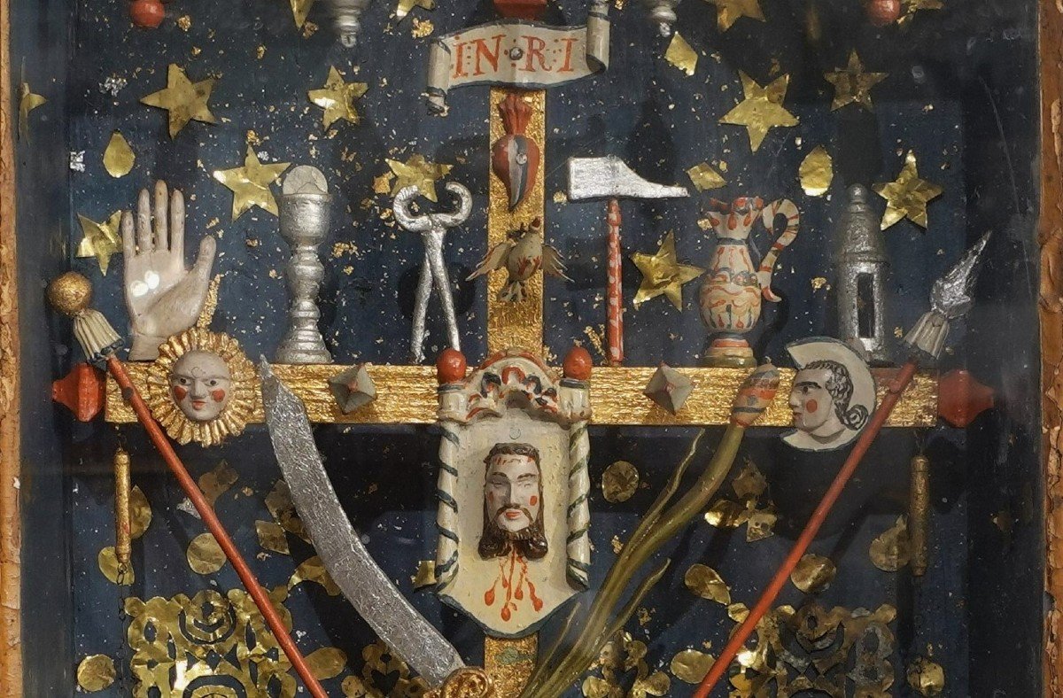 Croix de marinier aux instruments de la Passion – Circa 1820-photo-4