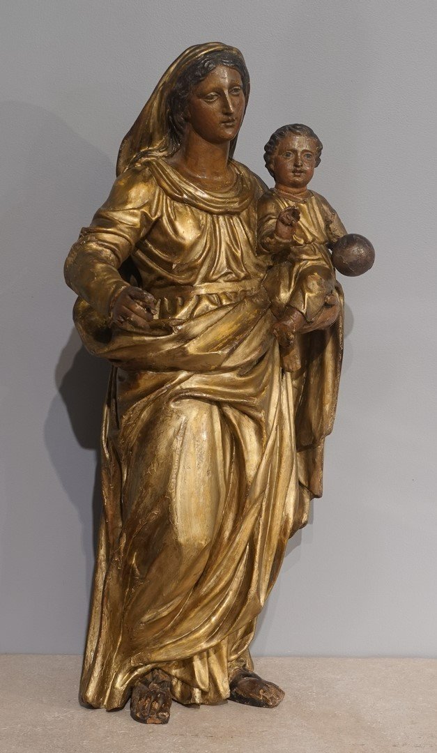 Sculpture Of The Virgin And Child – Late 18th Century-photo-3