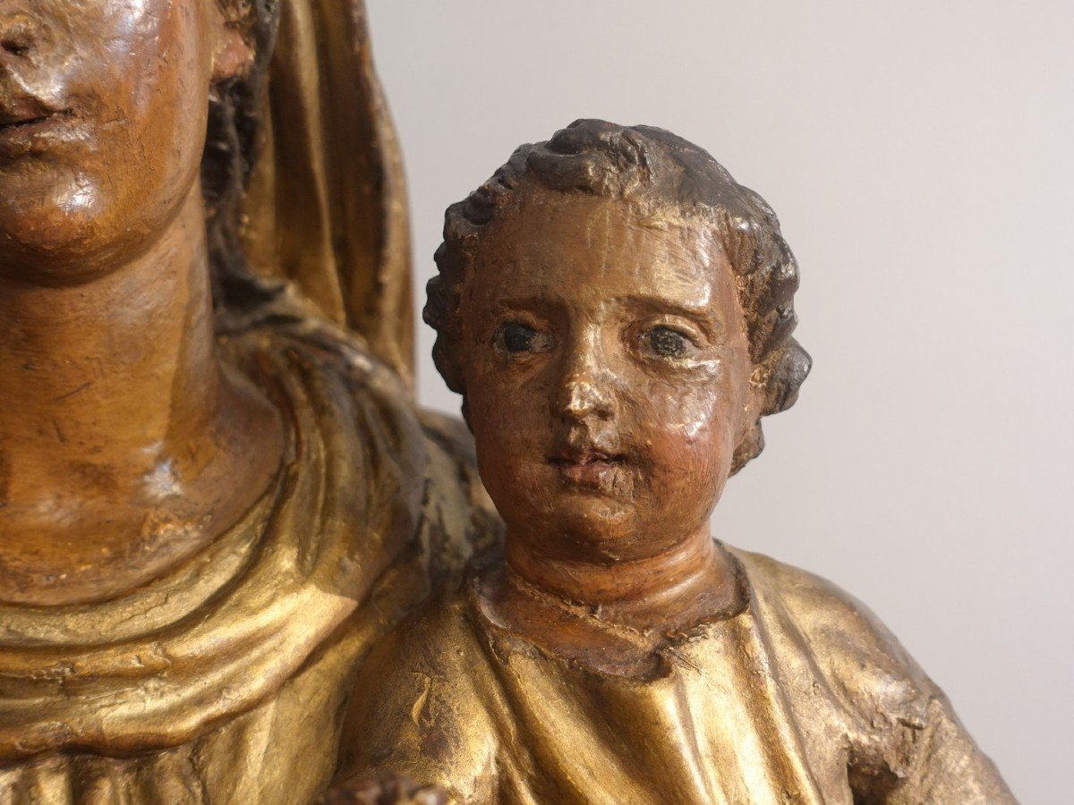 Sculpture Of The Virgin And Child – Late 18th Century-photo-3