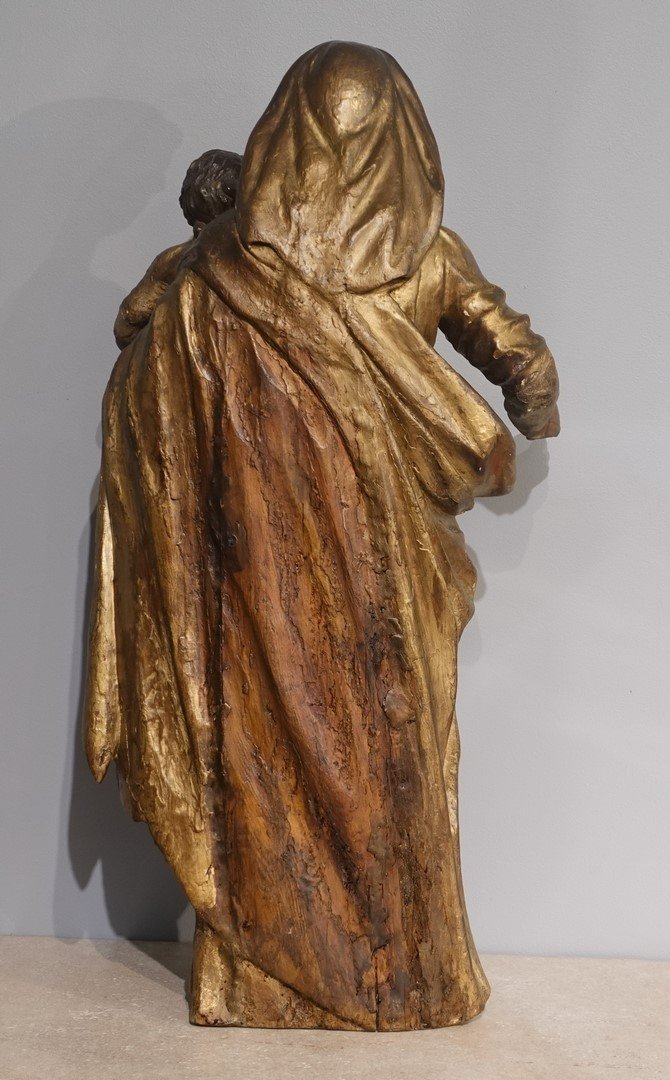 Sculpture Of The Virgin And Child – Late 18th Century-photo-4