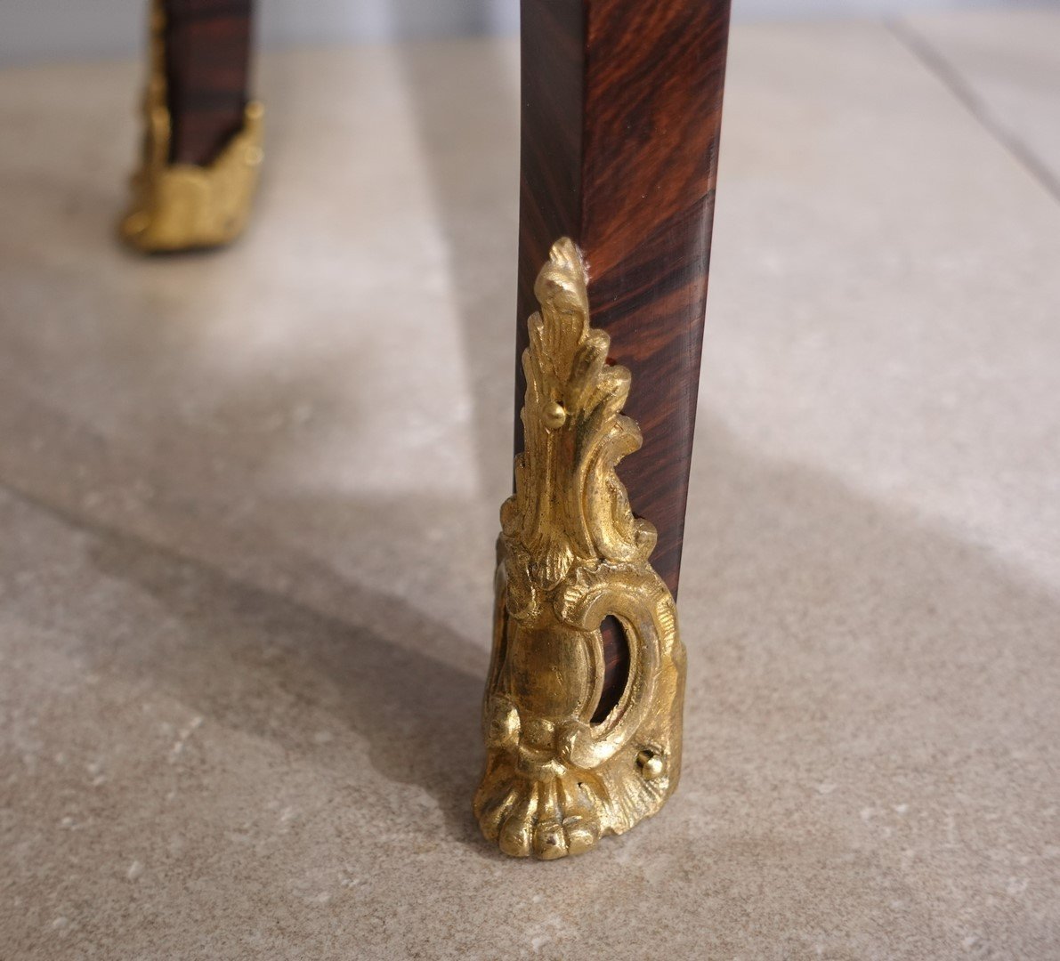 18th Century Marquetry Chiffonniere Table-photo-2