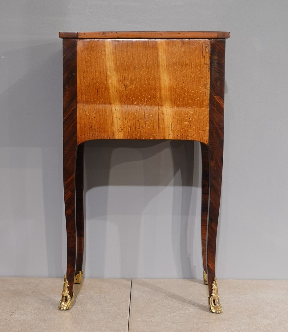 18th Century Marquetry Chiffonniere Table-photo-5