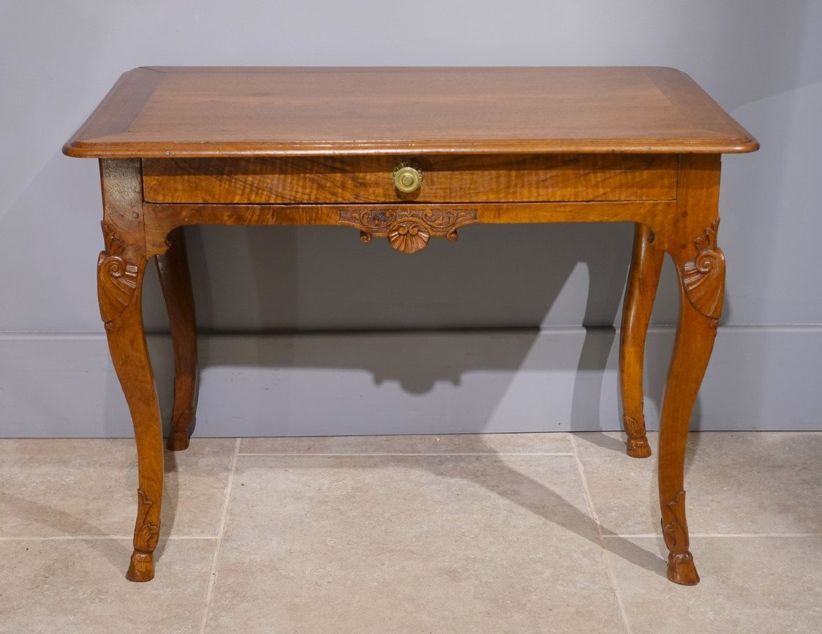 Louis XV Walnut Games Table From The 18th Century-photo-3