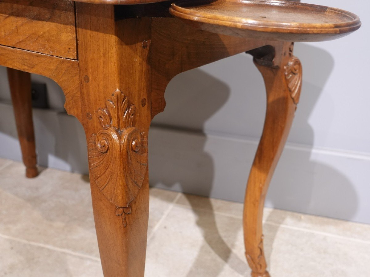 Louis XV Walnut Games Table From The 18th Century-photo-4