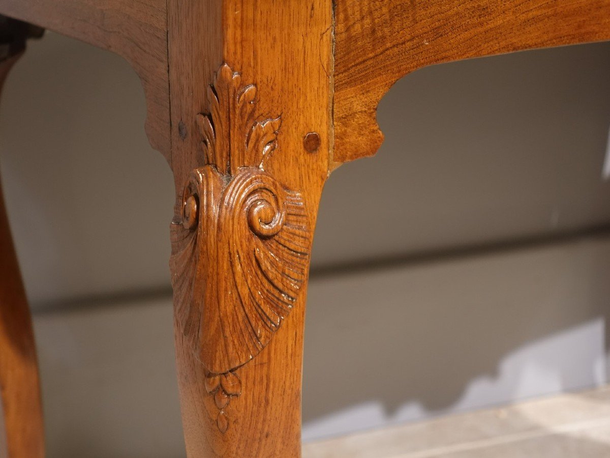 Louis XV Walnut Games Table From The 18th Century-photo-1