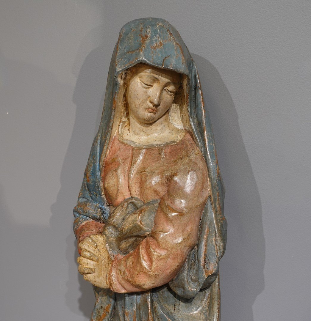 Vierge de  Calvaire - Sculpture sur bois  - Flandres – XVI° siècle -photo-4