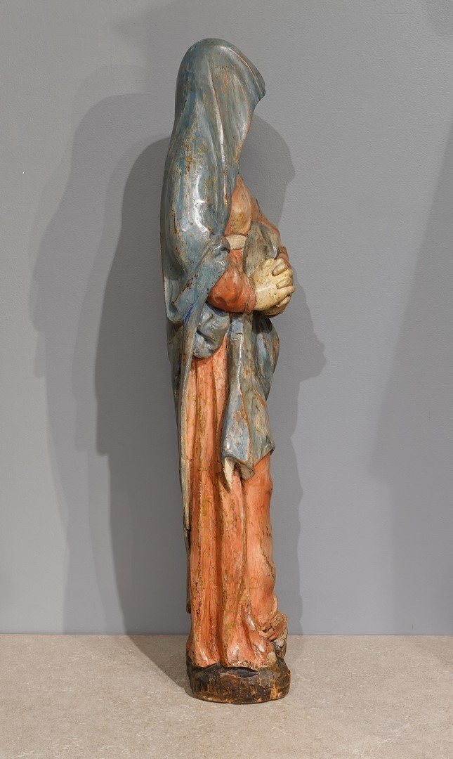 Vierge de  Calvaire - Sculpture sur bois  - Flandres – XVI° siècle -photo-1