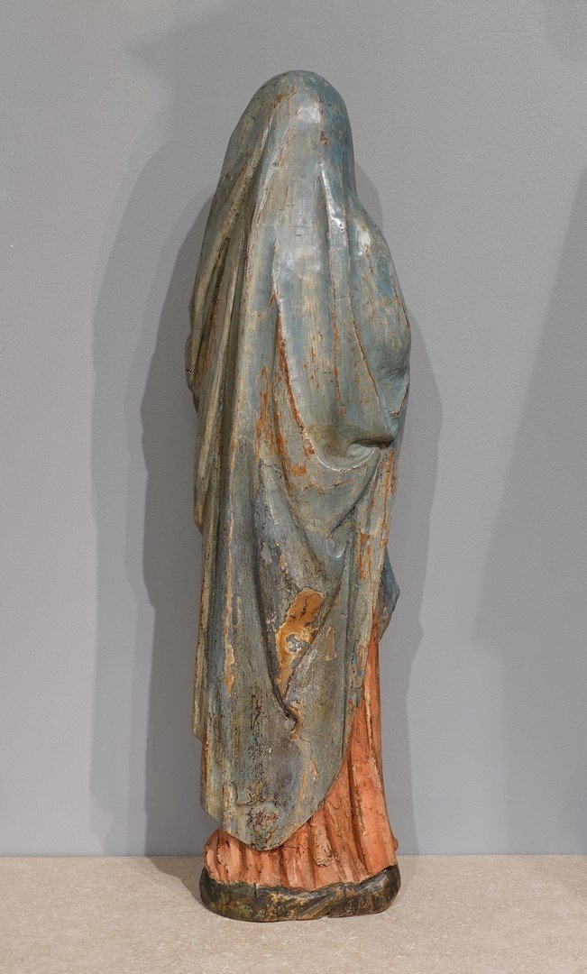 Vierge de  Calvaire - Sculpture sur bois  - Flandres – XVI° siècle -photo-3