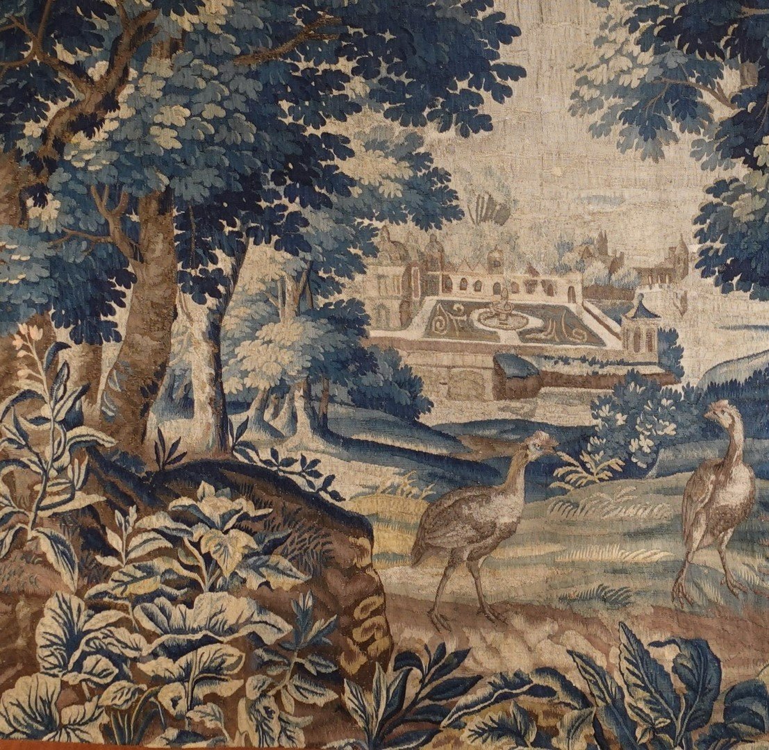 Grande tapisserie Verdure Aubusson fin XVII° -photo-3