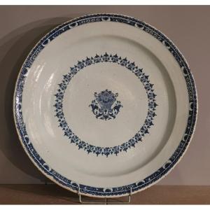 Earthenware From Rouen – Large 18th Century Ceremonial Dish