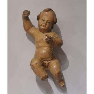 Putto – Bois polychrome – Époque XVIII°