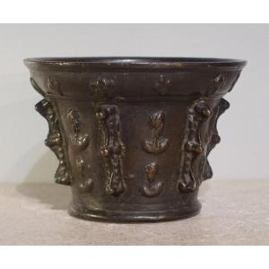 Bronze Apothecary Mortar Attributed To Toine Cavet - XVII°