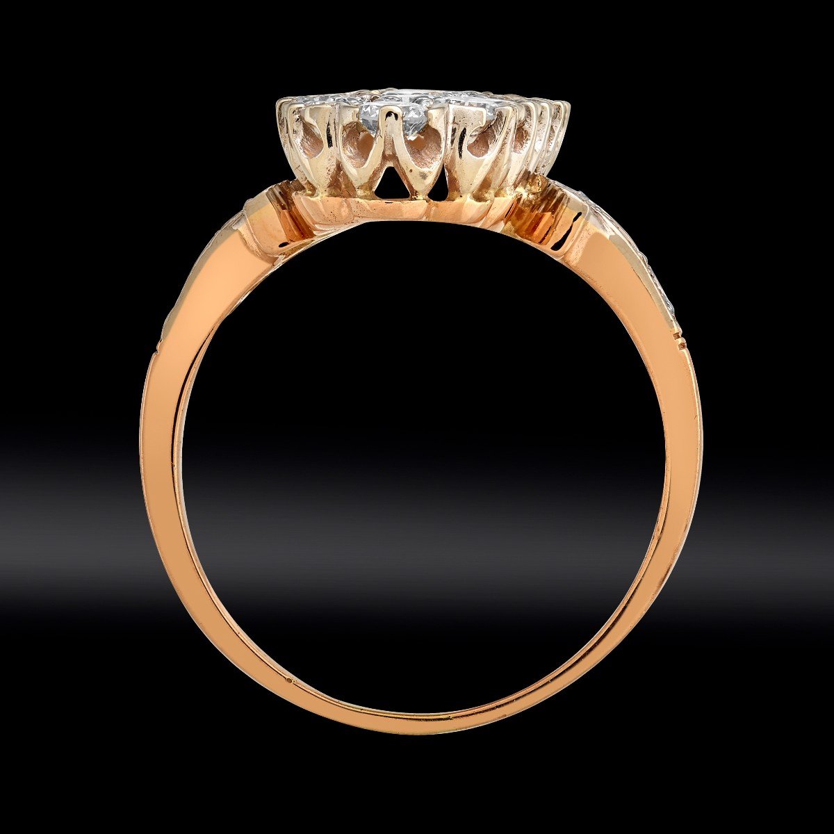 Pompadour Marquise Brillants Ring-photo-3