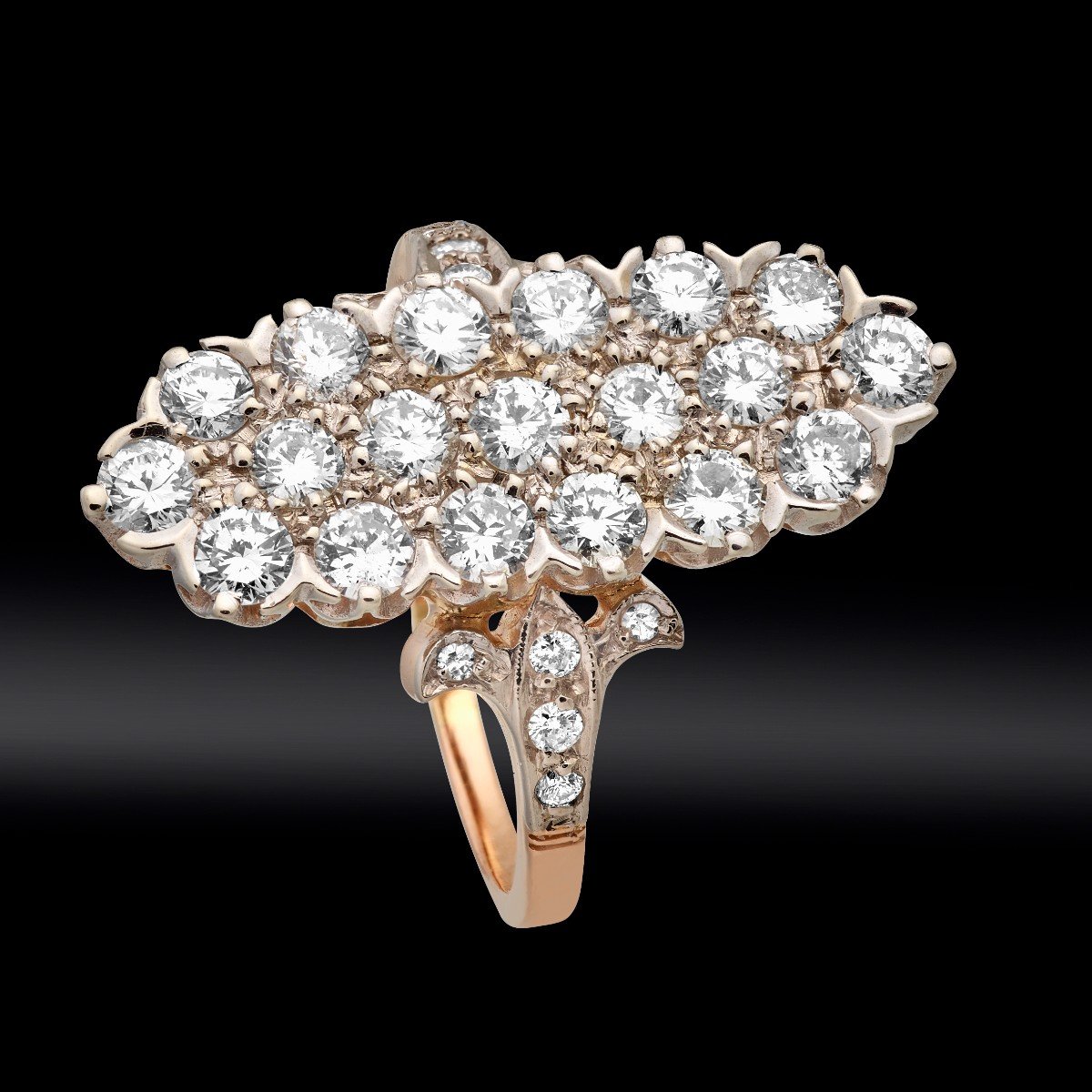 Pompadour Marquise Brillants Ring