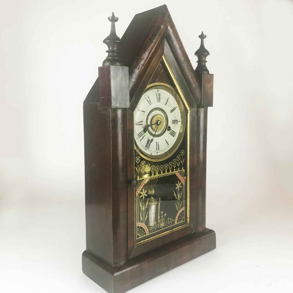 Late 19th Century American Tabale Clock Manufactured New Haven  C T Usa-photo-3