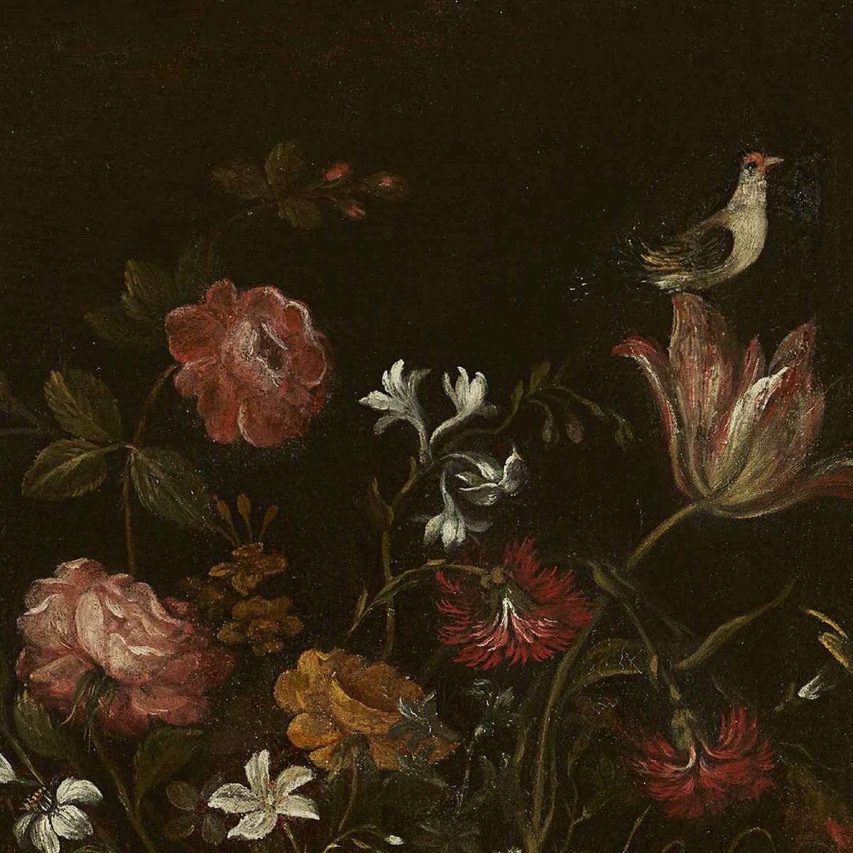 Pair Of 17th Century Italian Flowers Still Life Paintings-photo-5