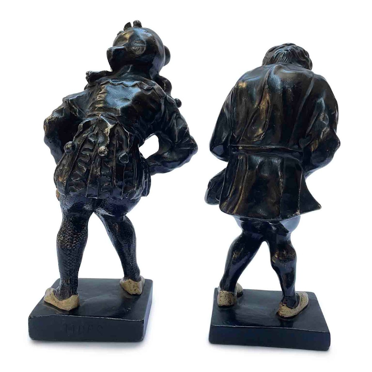 Rigoletto And Quasimodo Pair Of Italian Sculptures Grotesque Caricature Figurine 1950s-photo-7