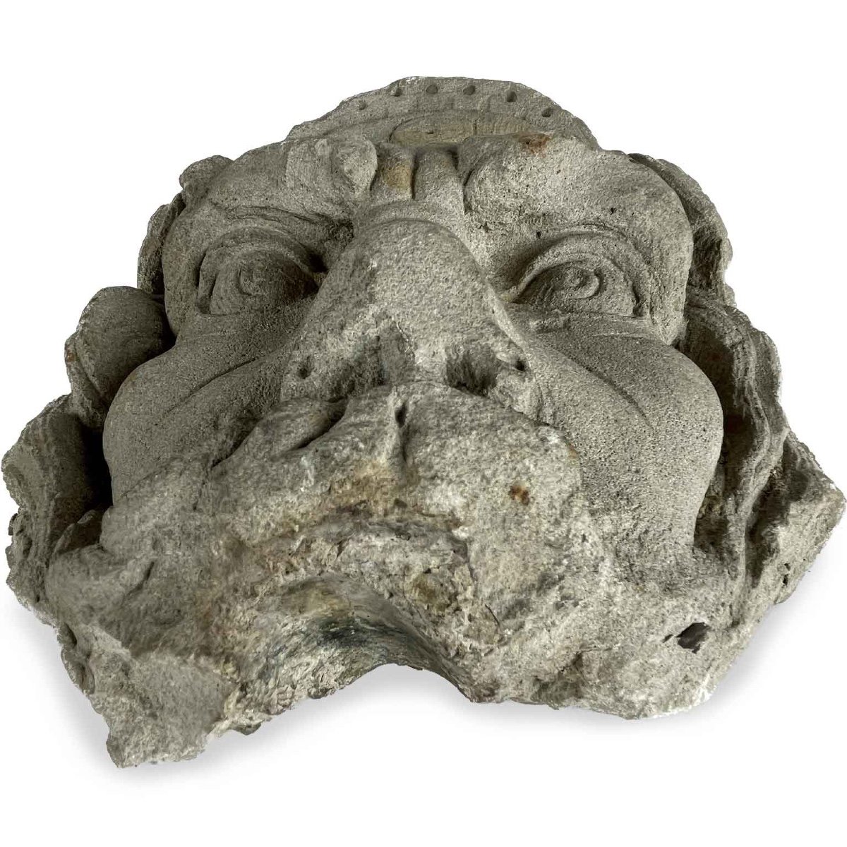 20th Century Italian Stone Fountain Mask-photo-3