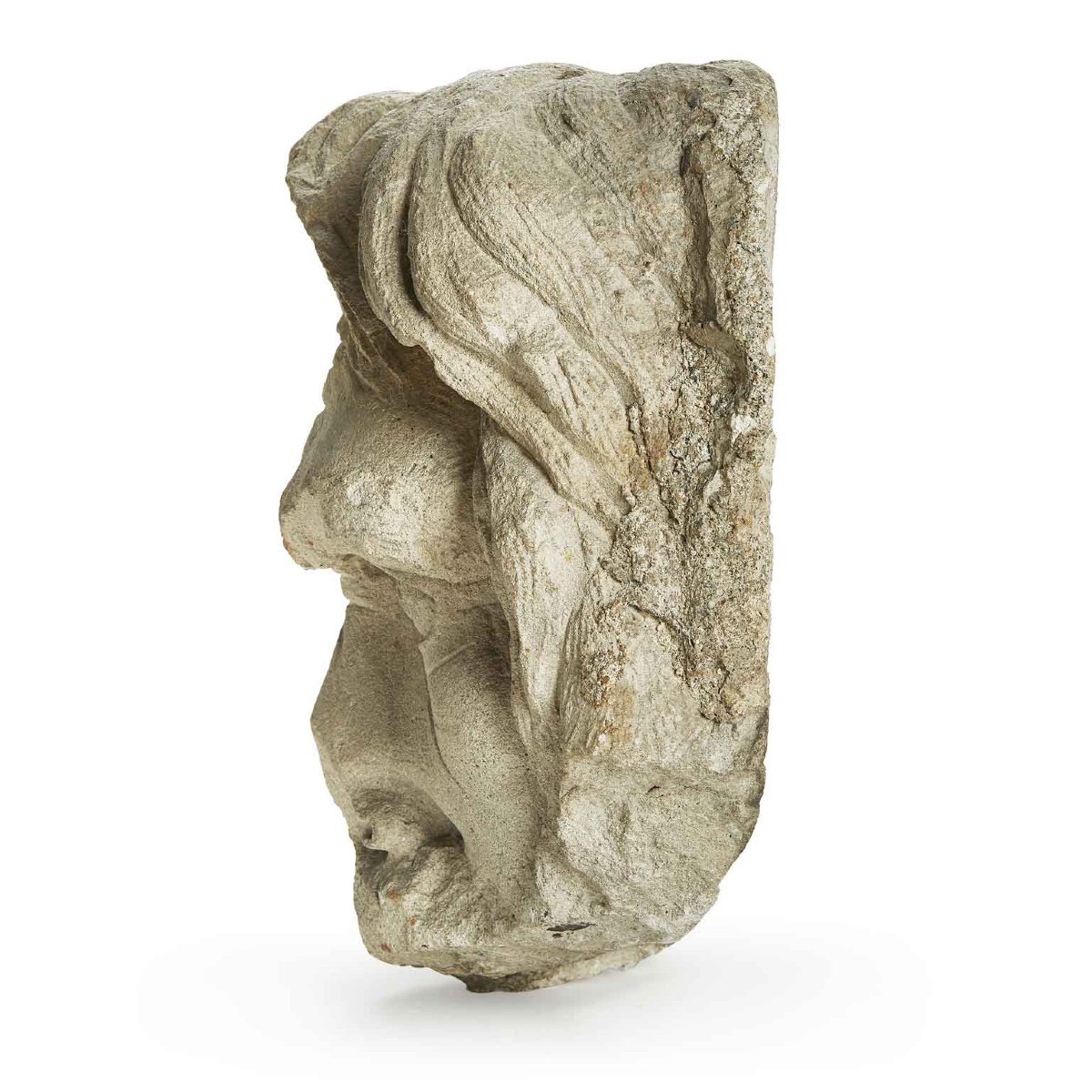 20th Century Italian Stone Fountain Mask-photo-2