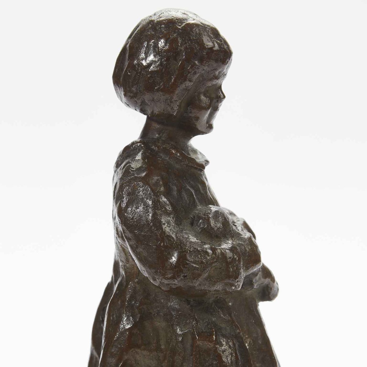 Renzo Zacchetti Bambole Sculpture En Bronze 1930 Circa-photo-3