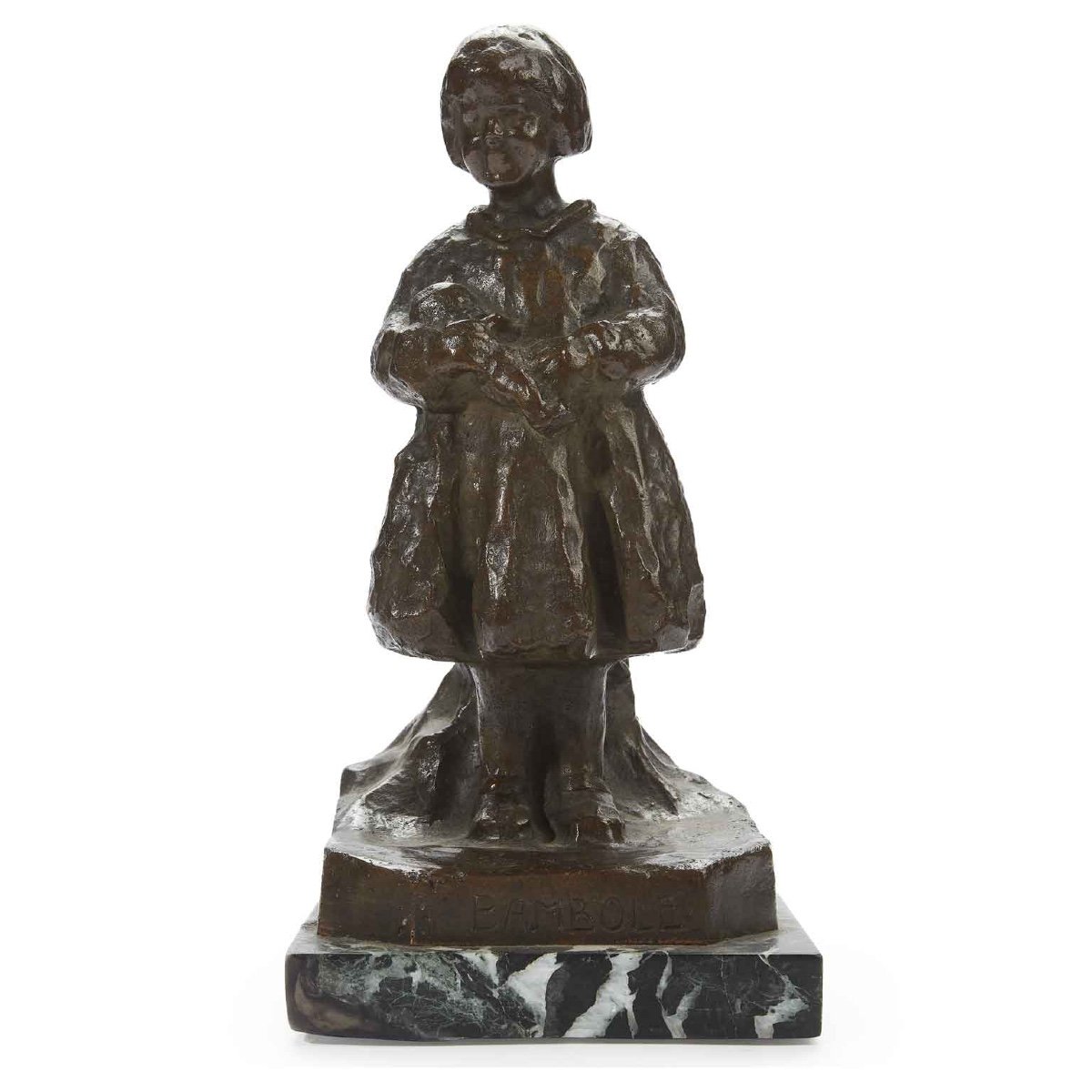 Renzo Zacchetti Bambole Sculpture En Bronze 1930 Circa-photo-1