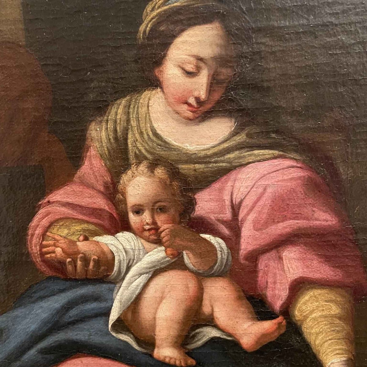 Vierge à l'Enfant Et Saint Joseph-photo-3