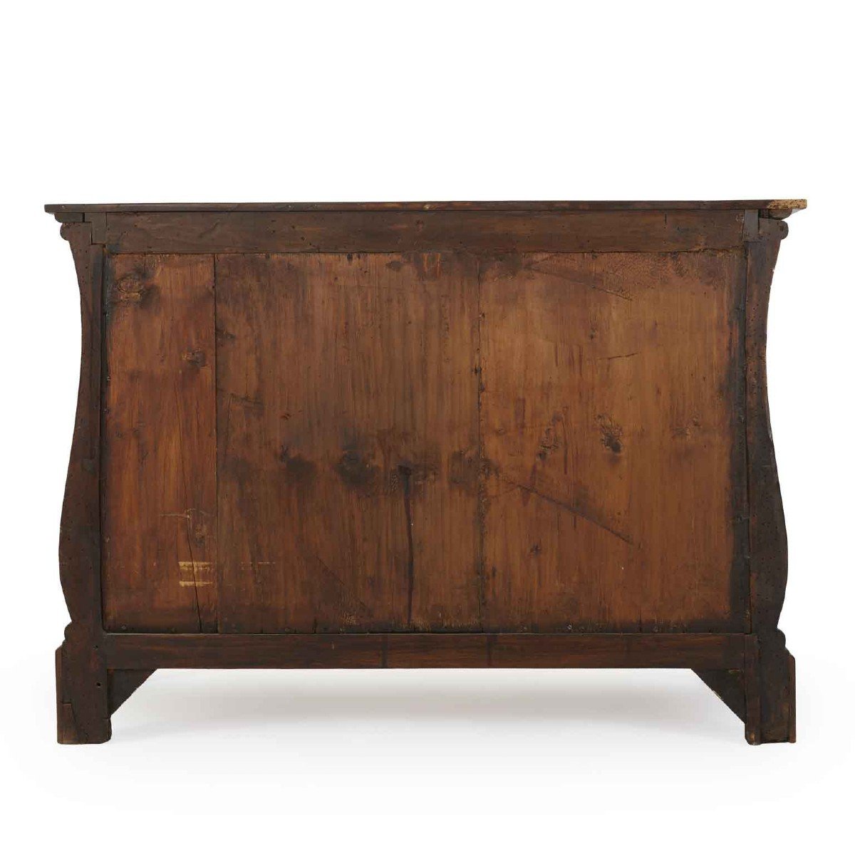 Commode Italienne à Lyre En Noyer Marqueté Piémont Début 19ème Siècle-photo-3