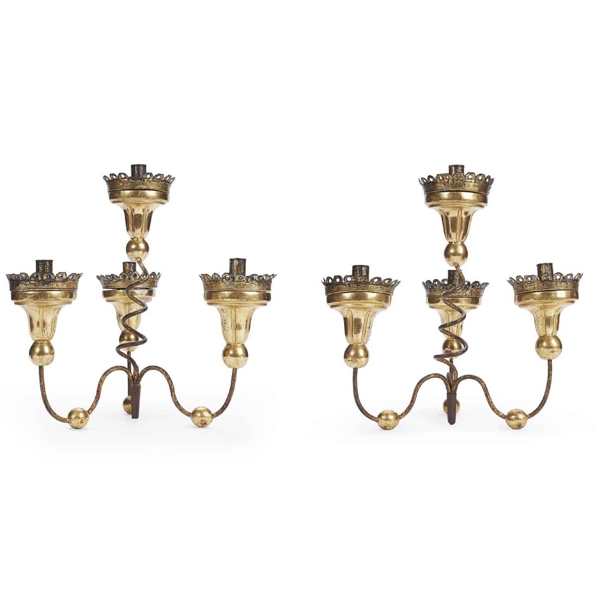 Pair Of Four-armed Table Candelabra 18th-photo-4