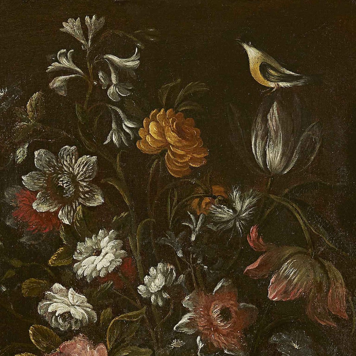 Pair Of 17th Century Italian Flowers Still Life Paintings-photo-1