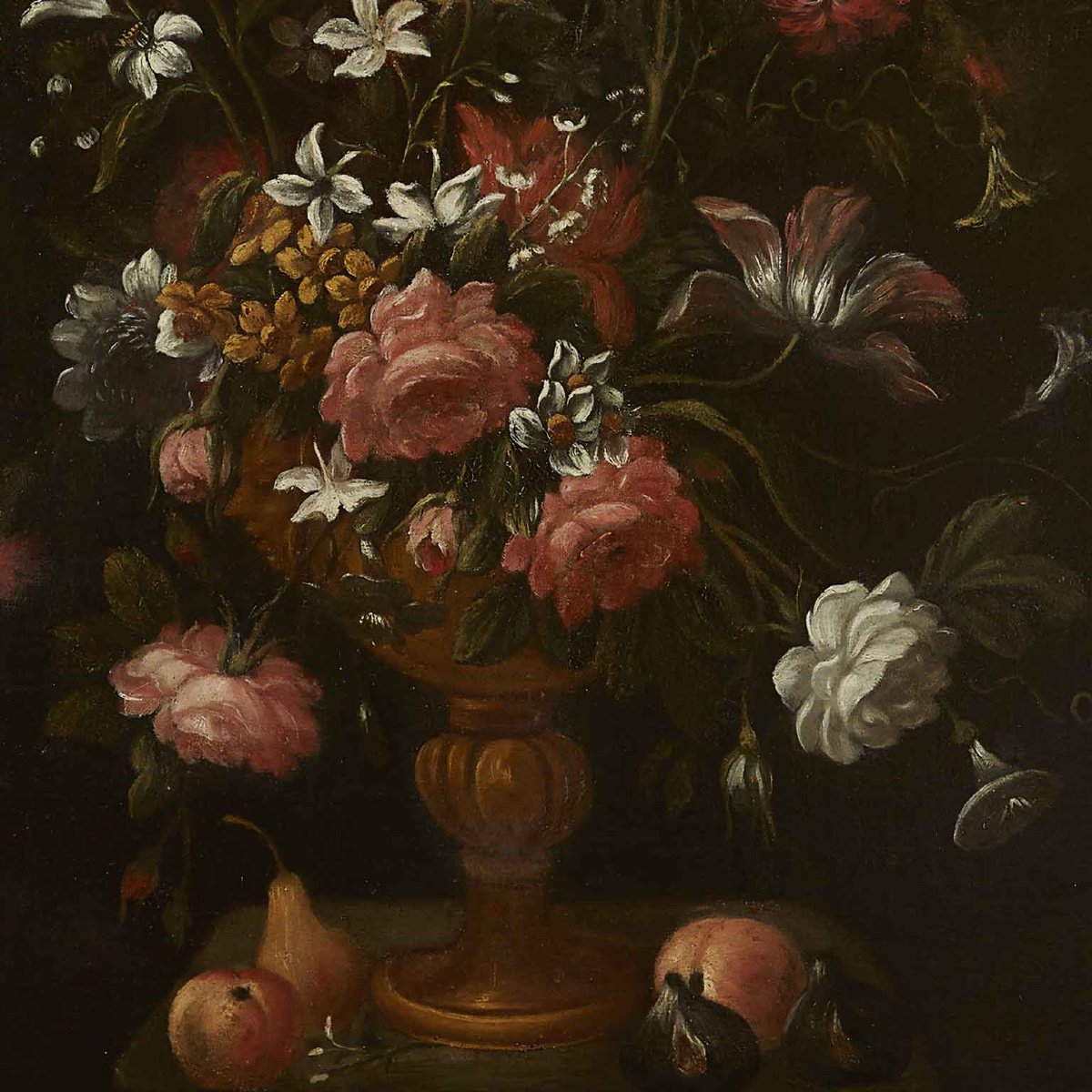 Pair Of 17th Century Italian Flowers Still Life Paintings-photo-5