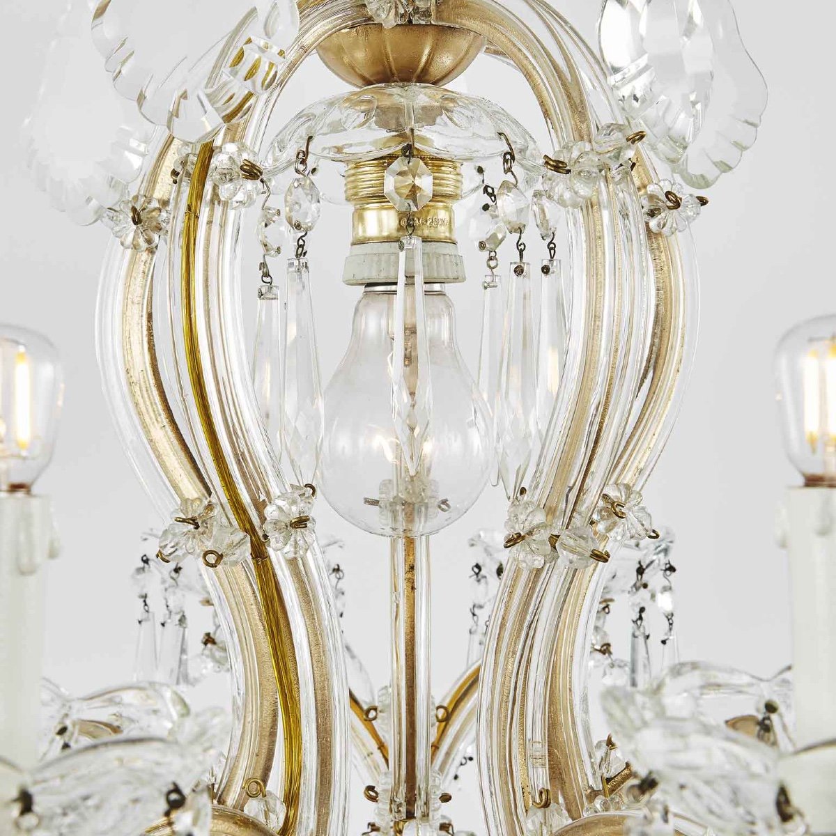 Italian Crystal Chandelier Maria Theresa Eleven-light Pendant 1950 Circa-photo-7