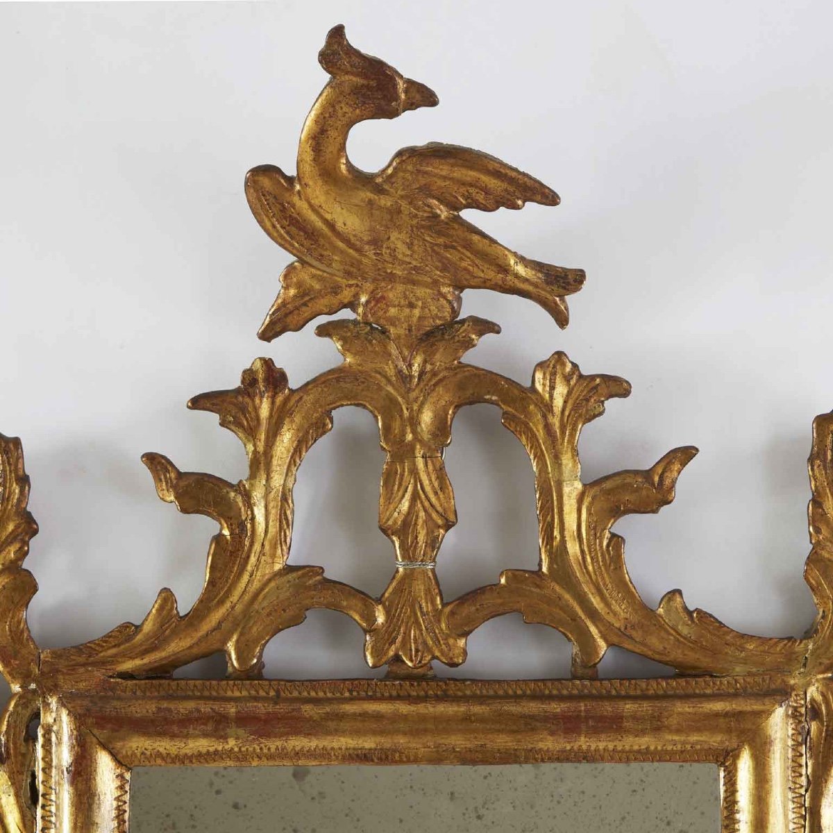 Pair Of Italian Carved Gilded Mirrors 1800-photo-5