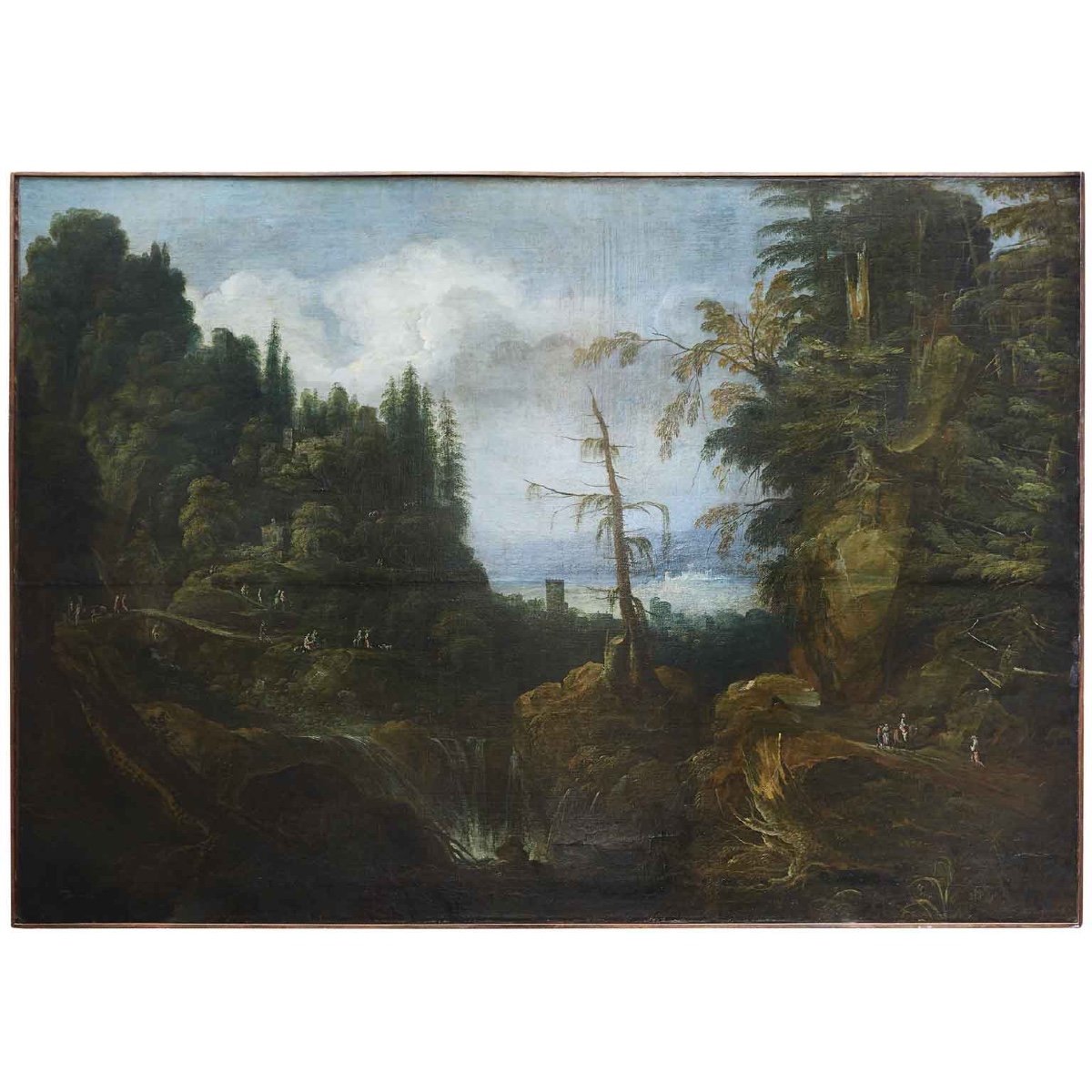 18th Century Large Size Landscape Italian Venetian School 