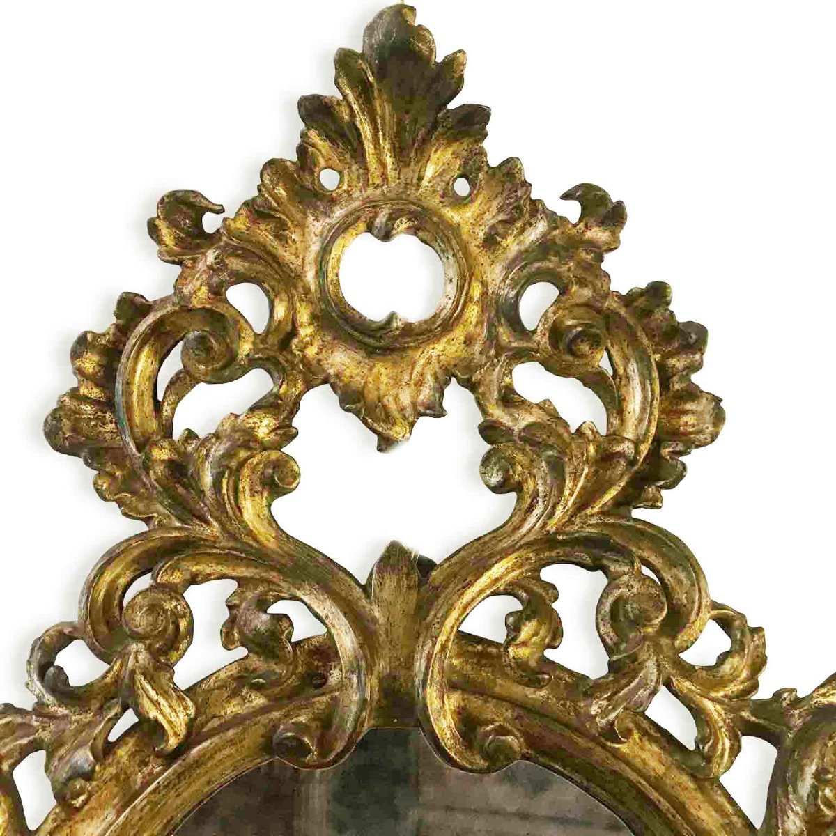 Italian Pair Of 18th Century Louis XV Carved Mecca Mirrors-photo-2