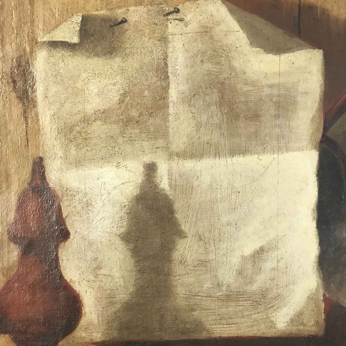 Pendant De Trompe l'Oeil  Avec Nature Morte Italienne Début 18ème d'Après Cristoforo Munari -photo-1